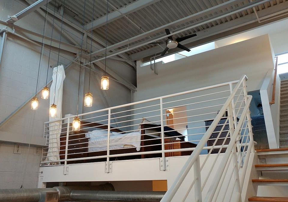 Upstairs loft area from landing