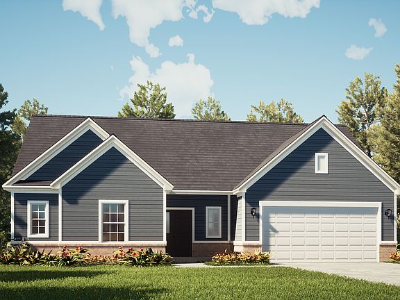 The Taylor Elevation A Shown with Brick Option A