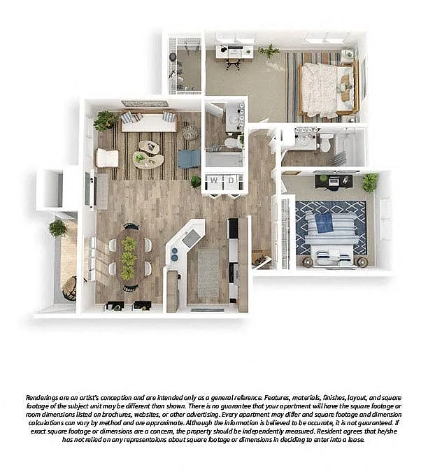 Floor plan 2x2 Extra Large Premium