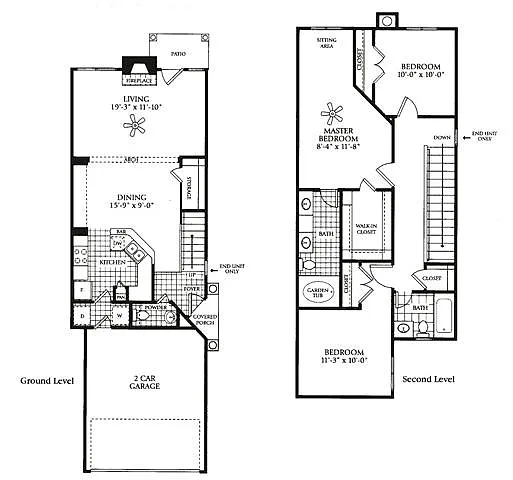Floor plan C8AG - Attached Garage Columbia (Townhome)