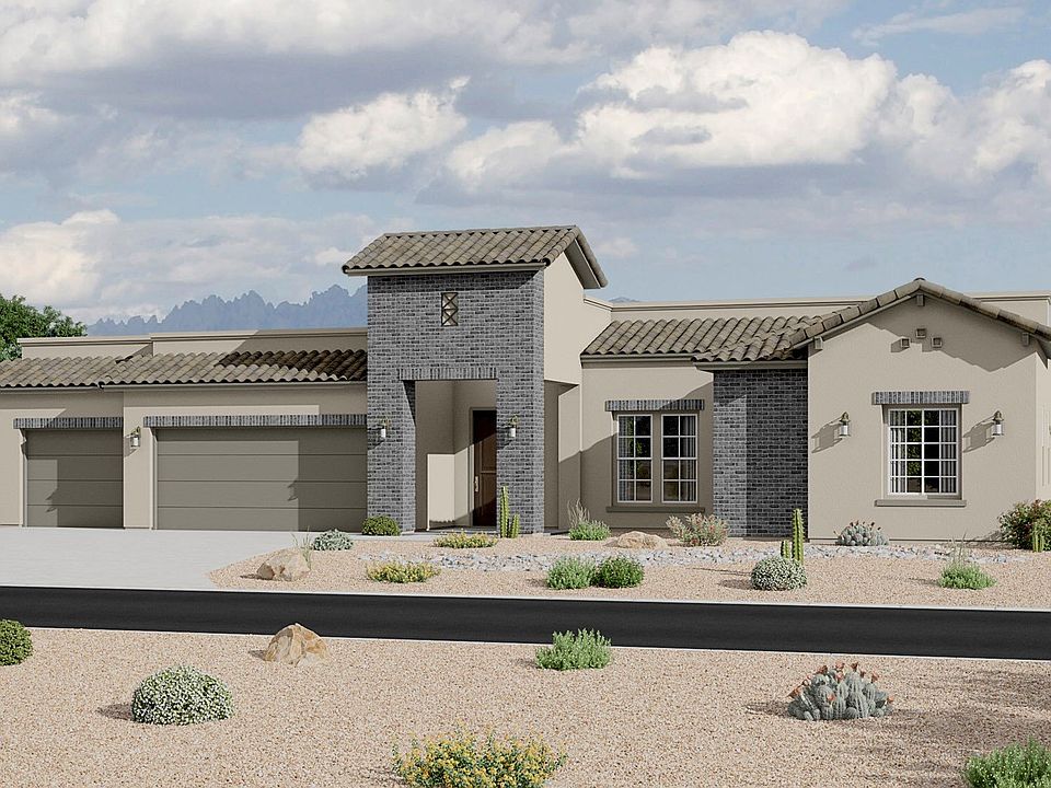 Andalusian Elevation - 3 Car Garage