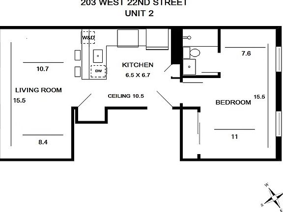 2nd image of 203 W 22nd St APT 2