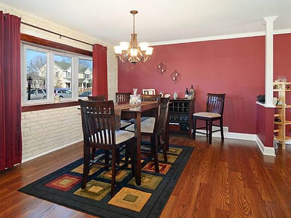 bright dining room