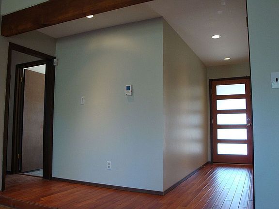 Entry after hardwood floors installed