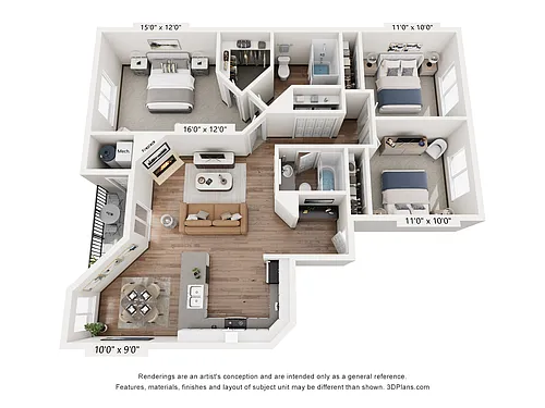 Floor plan 3x2e