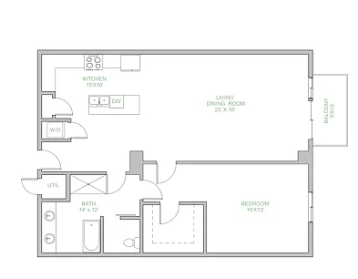 Floor plan 1M