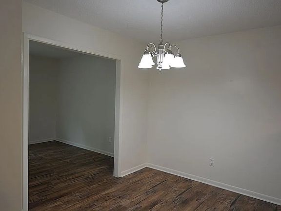 Dining area with a pass through from kitchen