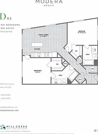 D02 - Two Bedroom Two Bath D02 - Two Bedroom Two Bath