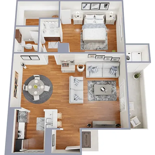 Floor plan 1X1