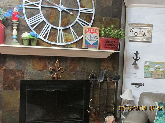 Slate Wood burning fireplace