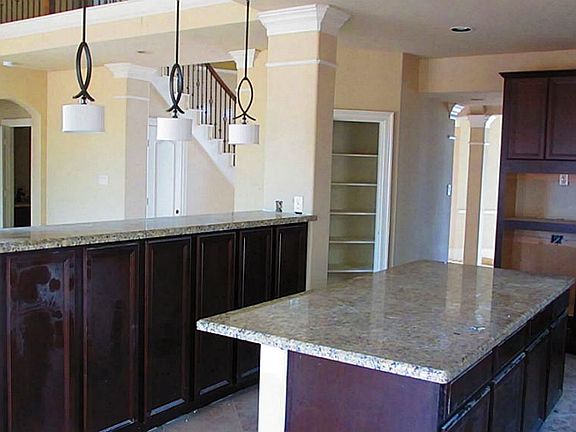 Open kitchen concept with large central island!