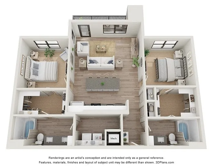 Floor plan B3
