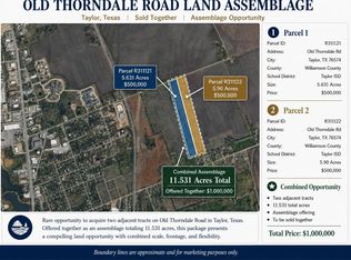 Old Thorndale Rd, Taylor, TX 76574