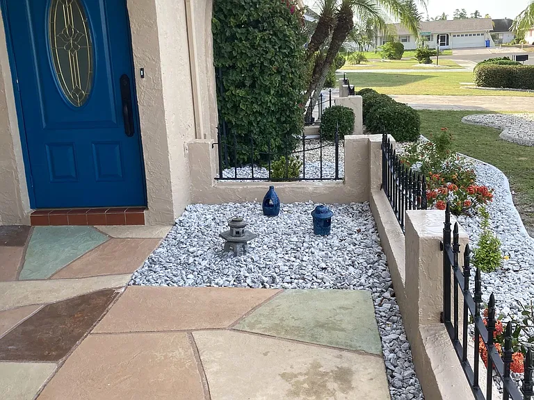 Front walkway to front door