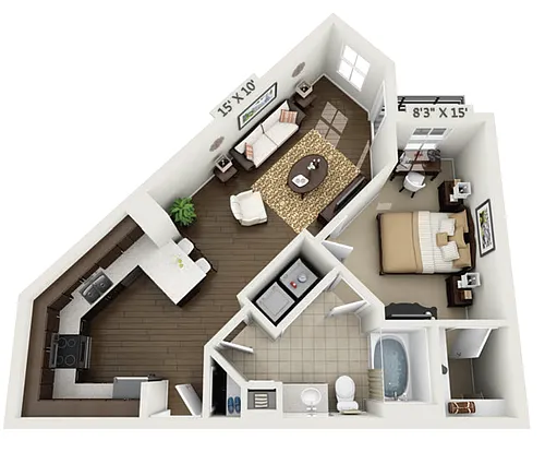 Floor plan 1A8 - Phase 1 Classic