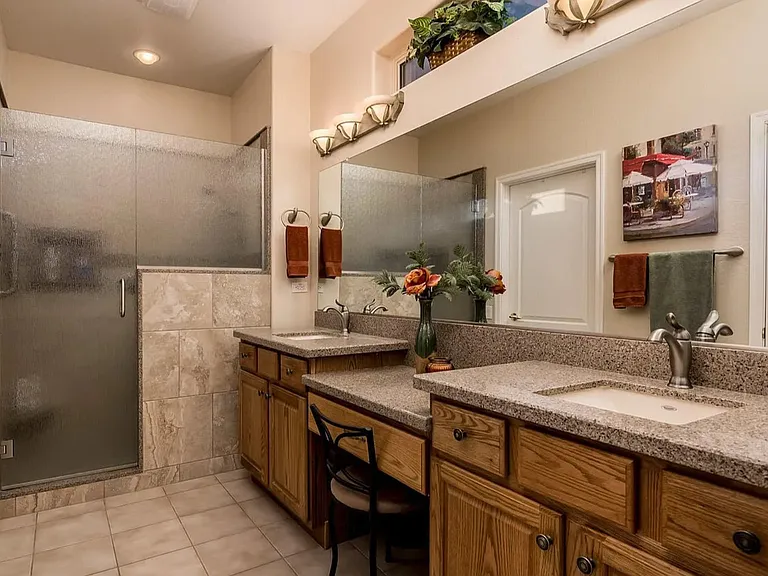 Primary Bath has walk in closet