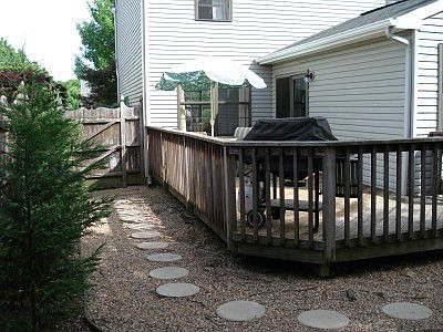 Deck and Stone Walk