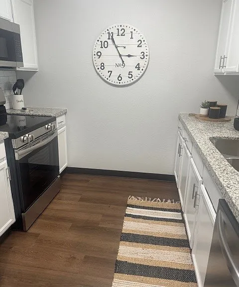 Renovated unit 1 Bedroom model kitchen.