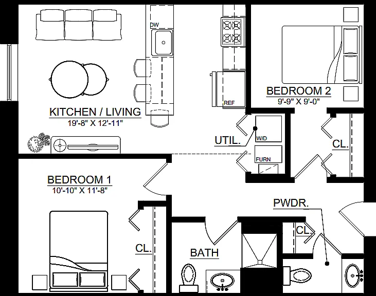 160.103 - Unit floor plan - Photo 160.103 - Unit floor plan - Photo
