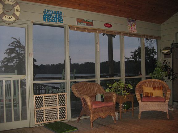 Screen porch with great view