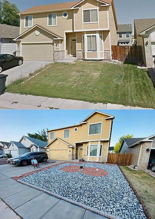 Renovated landscap frontyard