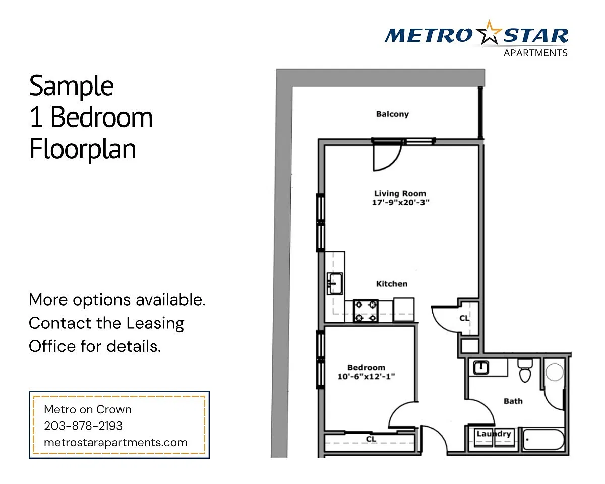 Floor plan One Bed