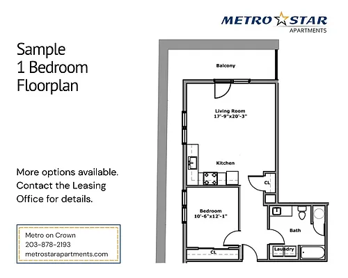 Floor plan One Bed