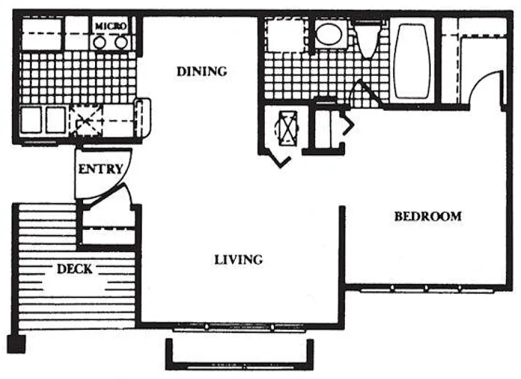 Floor plan 1A 1 X 1
