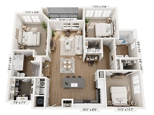 Floor plan C1 | Riverfront