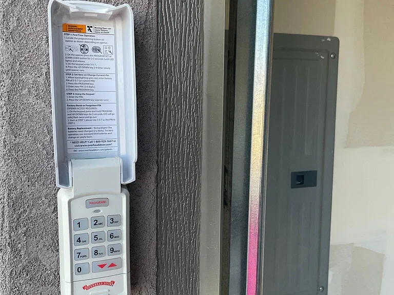 Garage Keypad Entry
