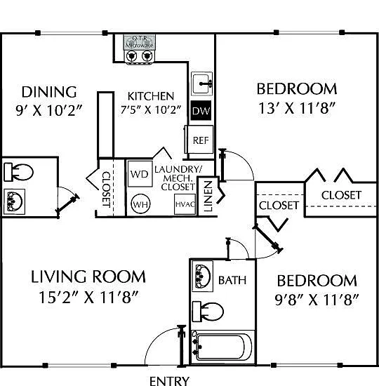 Floor plan Carrsbrook