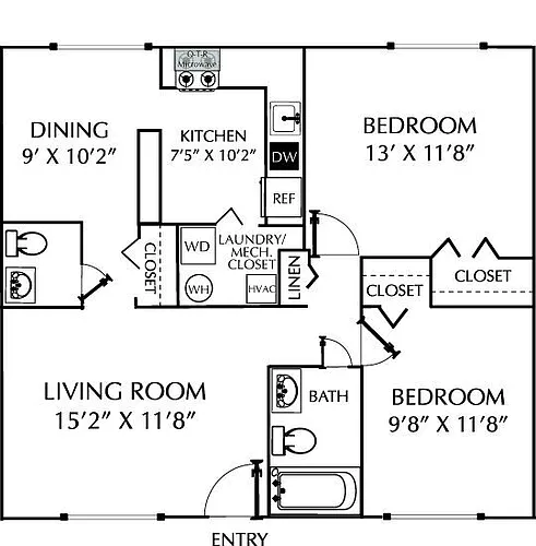 Floor plan Carrsbrook