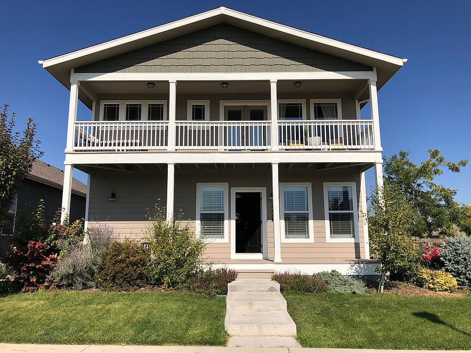 Unique double front porch