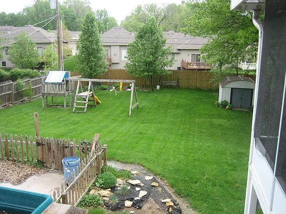 Huge backyard...