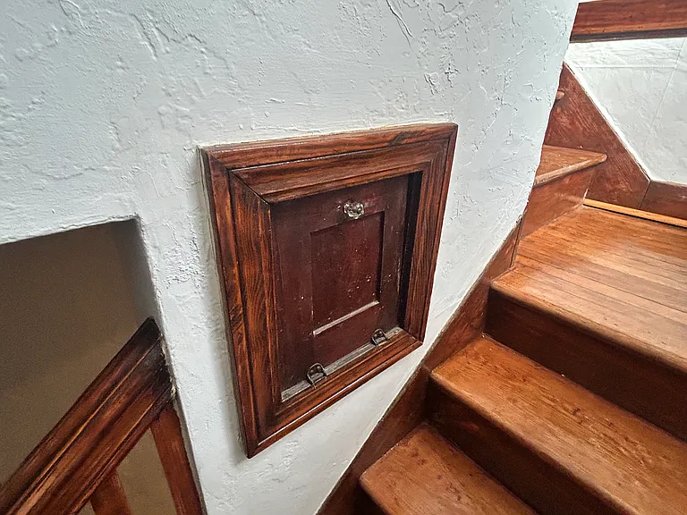 Wooden stairwell
