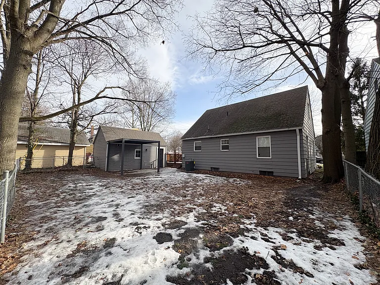 Large fenced in backyard.