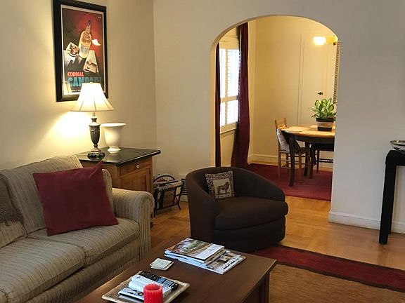 Large living room with connected dining area