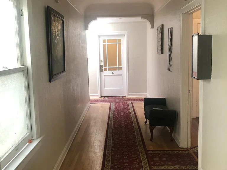 Hallway in apartment building