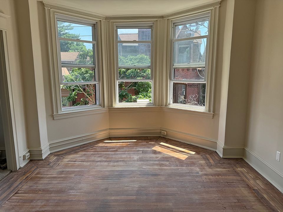 bay window in living room, bright natural light. floors all hardwood .
All windows have storms and .screens