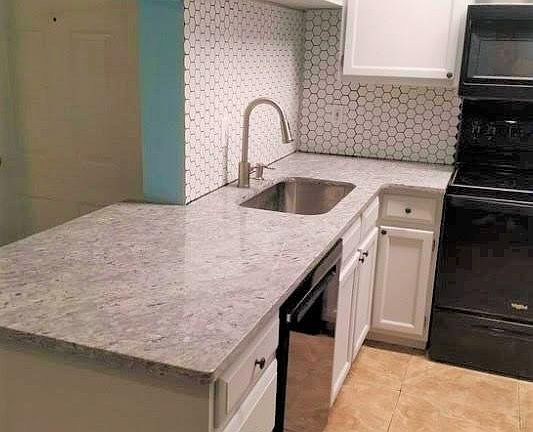 Marble countertops with plenty of storage