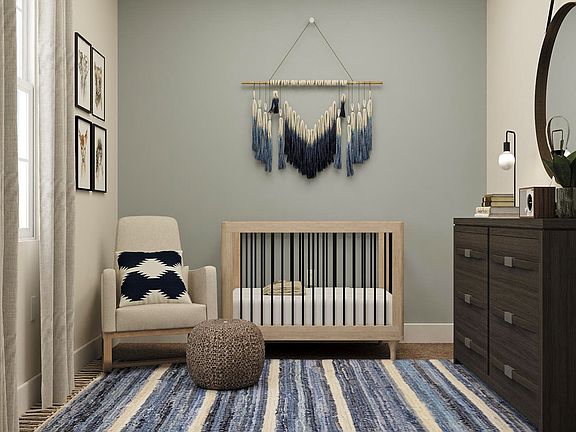 The secondary bedrooms are a great space for children s bedrooms.