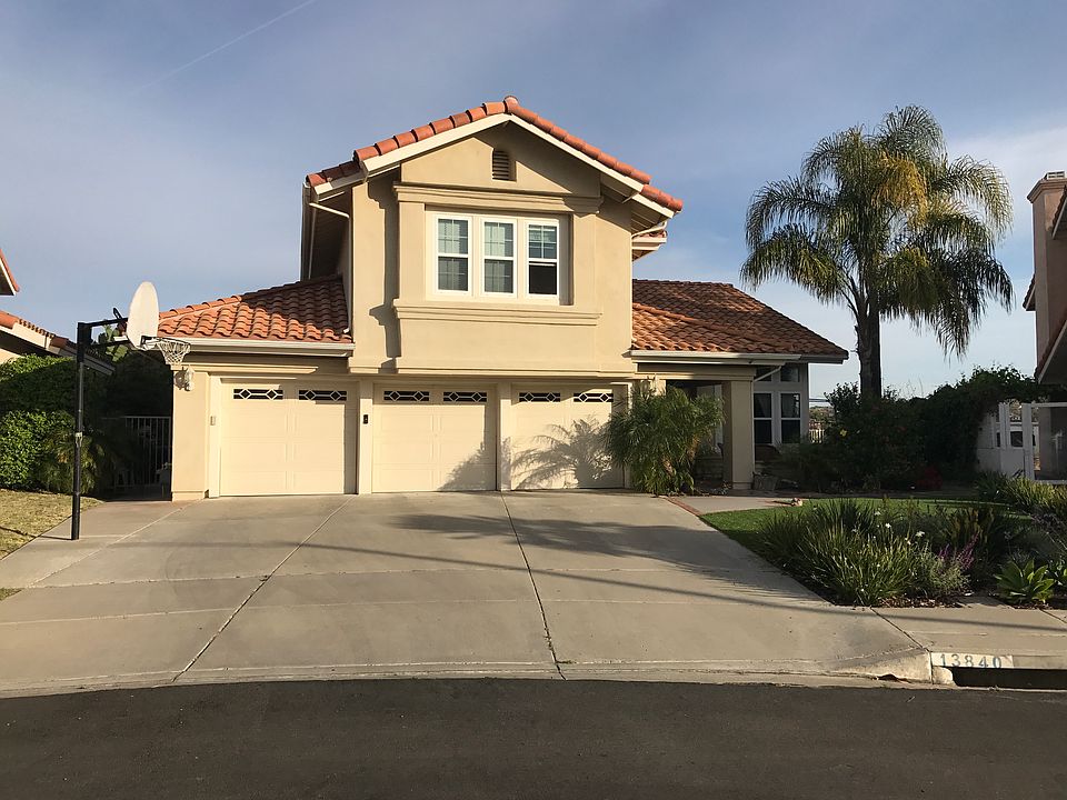 Front of House with basketball hoop on left and front patio