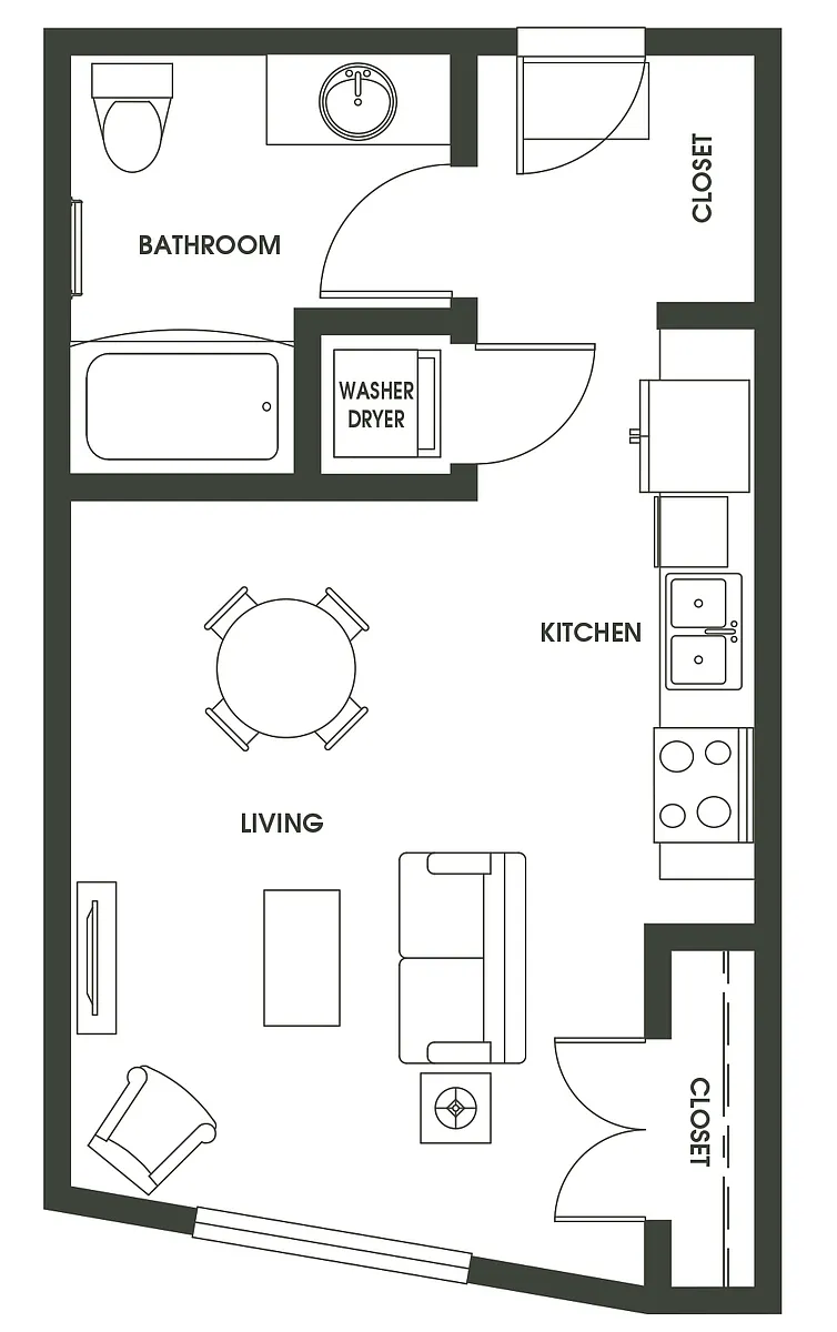 Floor plan Studio S7