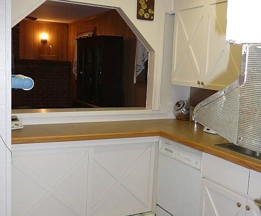 kitchen facing dining room