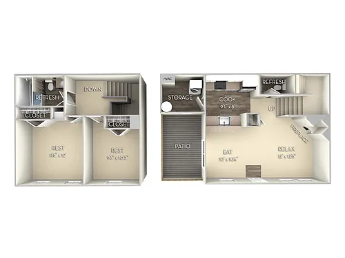 Floor plan The Alexander Town Home