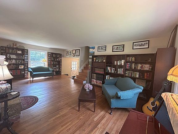 Living room with fireplace