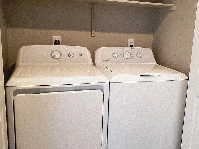 Washer and Dryer behind closet doors