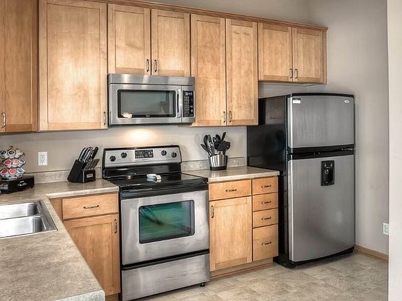 Stainless Steel appliances with huge pantry