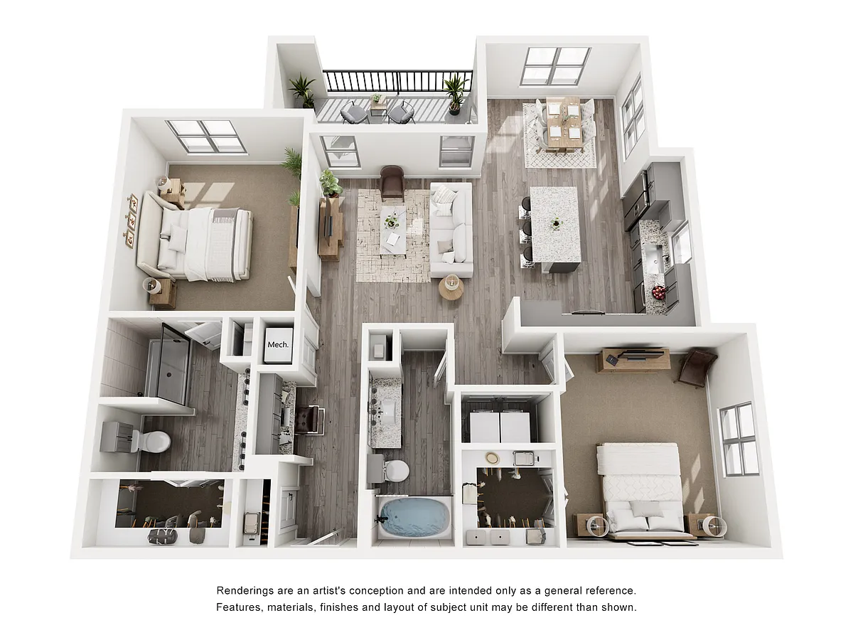 Floor plan 2B 2B