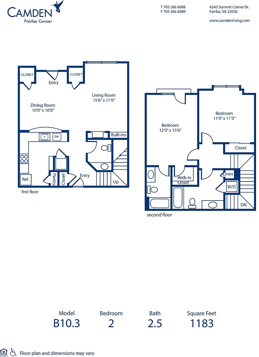 Floor plan B103
